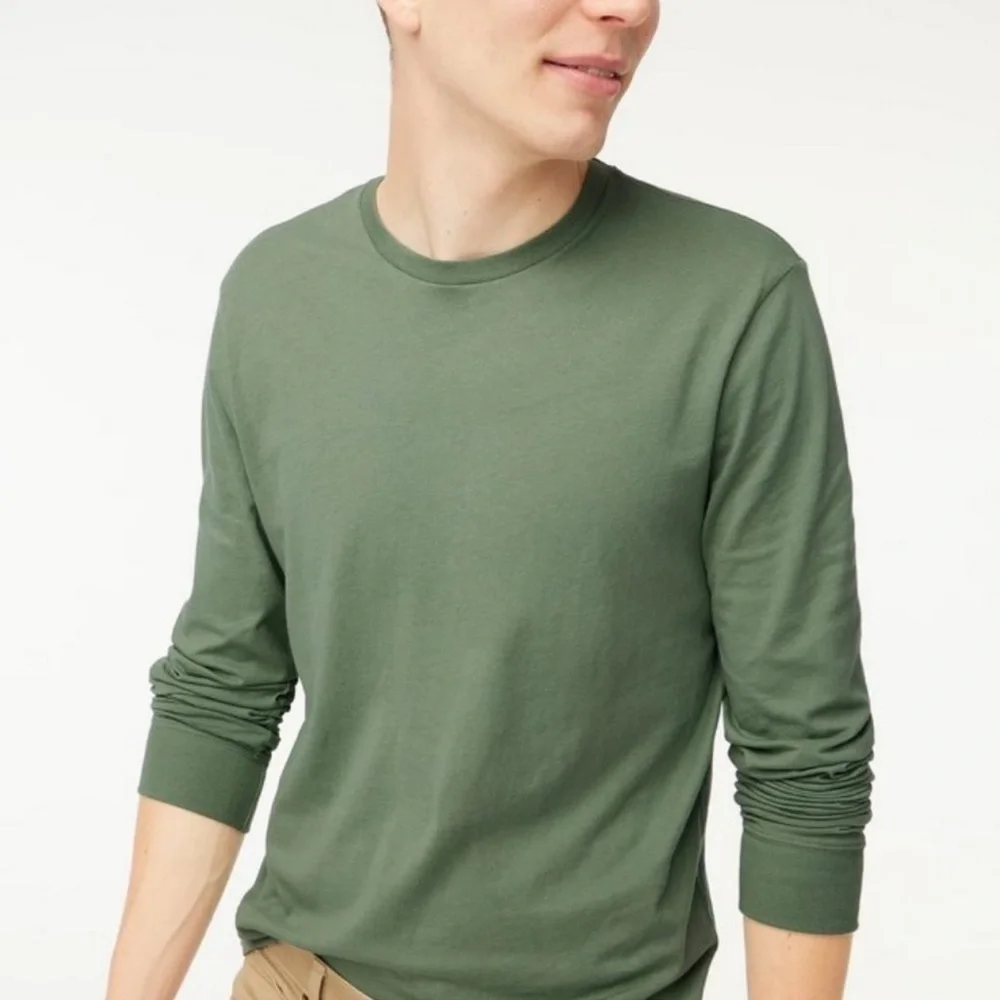 NWOT J. Crew Long sleeve jersey tee L